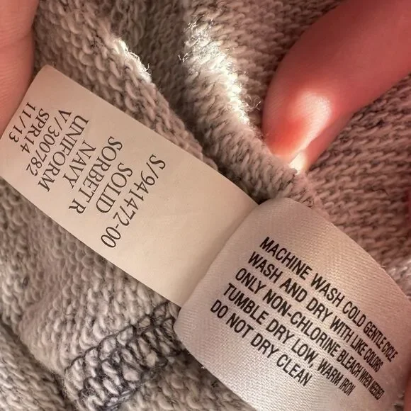 Vintage Y2K Gap Women's XL Gray Sweater Sweatshirt Dress Coastal Preppy Casual - Picture 10 of 14